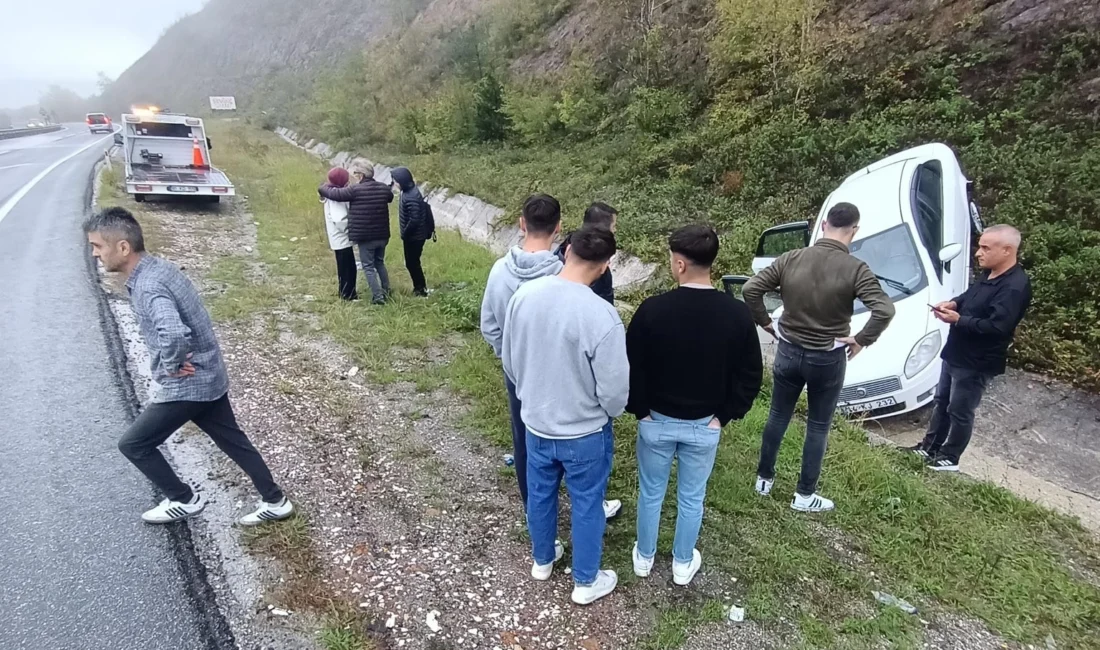Düzce-Akçakoca karayolunda korkutan kaza
