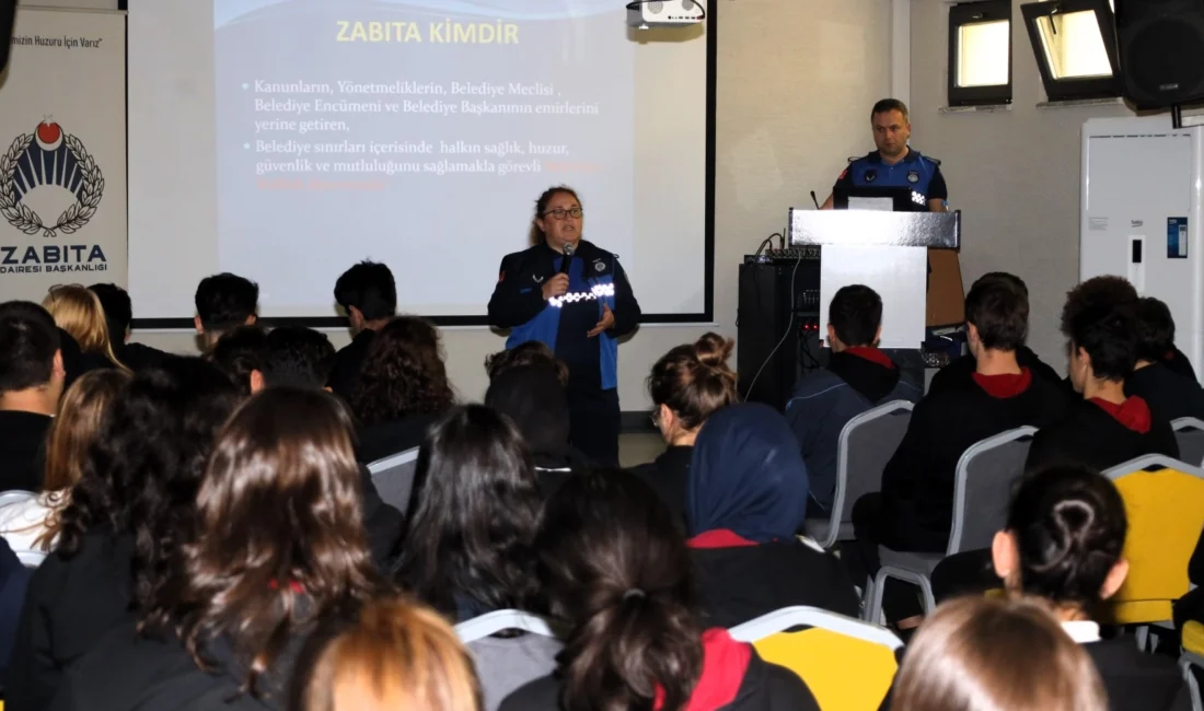 Kocaeli zabıtası öğrencilerle buluştu Kocaeli Büyükşehir Belediyesi Zabıta